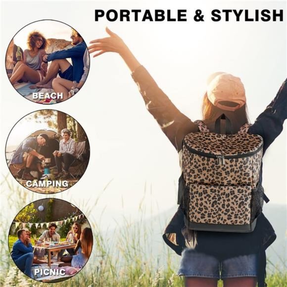 Backpack Cooler 35 Cans, Small Backpack Coolers Insulated Leak Proof for  Women